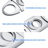Cigar Cutter Guillotine, Stainless Steel Double Blade Cigar Clippers, 3 Packs Birthday Gift for Men