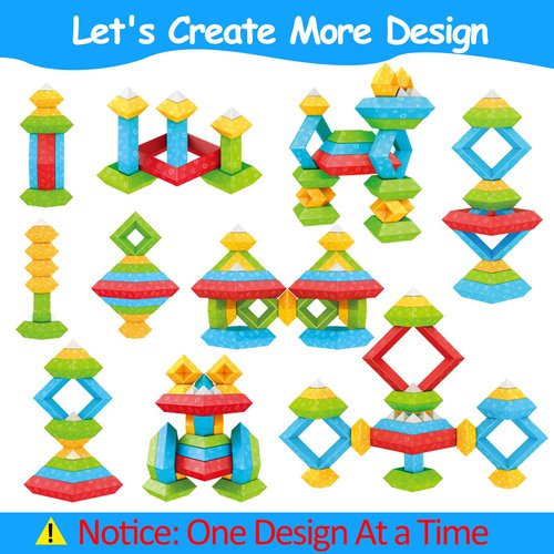 Tsomtto Montessori Toys for 1 2 3 4 5 Year Old Boys Girls Toddler 1-3 Preschool Learning Activities 30 Pcs Stacking Building Blocks STEM Stackable Educational Sensory Easter Gifts for Kids Age 1-2 2-4