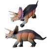 Gemini&Genius Dinosaur World Toys Triceratops Action Figure Realistic Dinos Figurine Storytelling, Birthday Cake Topper, Role Play, Collection for Kid 3-12 Years Old