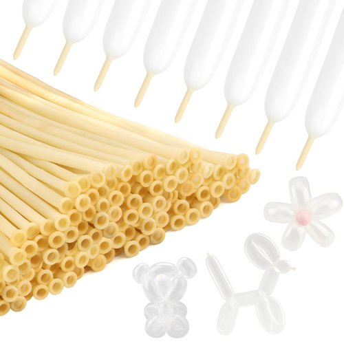260 Balloons Clear, Long Balloons 100PCS, Animal Balloons, Modeling Balloons Transparent, Long Skinny Balloons, Party Favors for Birthday Party Wedding Graduation Christmas Decoration