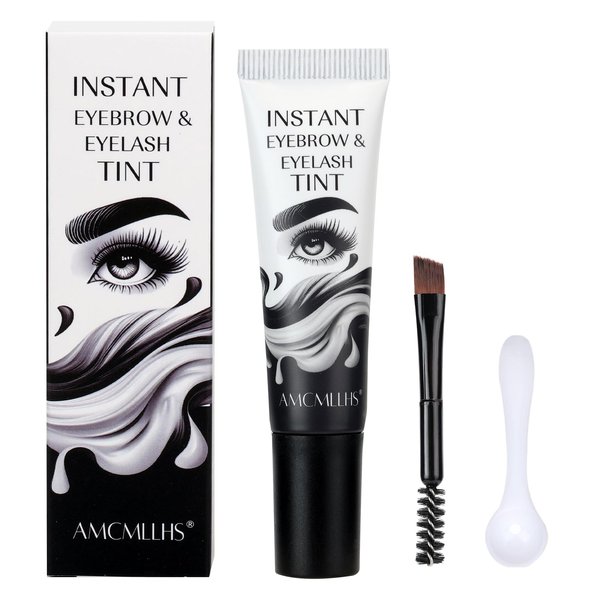 Eyelash Tint,Instant Eyebrow Color,Instant Brow Dye Kit,Lash Tint,Eyebrow Dye,Professional Makeup Tinted Eyebrow Mascara,eyeBrow Color with Natural Effects,Safe & Easy to Multiple colors