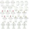 Mini Transparent Dollhouse Cups Mini Coffee Cups Miniature Ice Cream Cups for Keychain DIY Crafts and Doll Accessories Toys (26PCS)