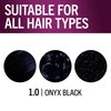 Schwarzkopf Keratin Color Permanent Hair Color, 1.0 Black Onyx, 1 Application - Salon Inspired Permanent Hair Dye, for up to 80% Less Breakage vs Untreated Hair and up to 100% Gray Coverage