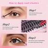 30D-40D Eyelash Extension Kit, 10-18mm DIY Kit with Glue Eyelashes, lash clusters，Double Ended Glue Tweezers Set，diy lash extension kit.