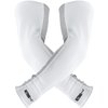 Nxtrnd Air-TEK Arm Sleeves, Breathable Football Arm Sleeves, Compression Arm Sleeves for Men, Sold as a Pair (Medium, White)