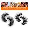 JIMIRE 20 Pairs False Eyelashes 2 Styles Mixed Fluffy Eyelashes Natural Volume Wispy Faux Mink Lashes Pack