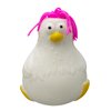 funnysquee Chicken Squishies Toy,Random Hair Color,Stress Relief Kawaii Soft Animal Funny Chicks Stretch and Squeeze Stress Toys Birthday Gift for Kids Adult (White)