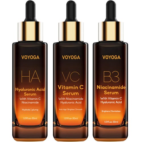 Vitamin C Serum,Niacinamide Serum & Hyaluronic Acid Serum for Face