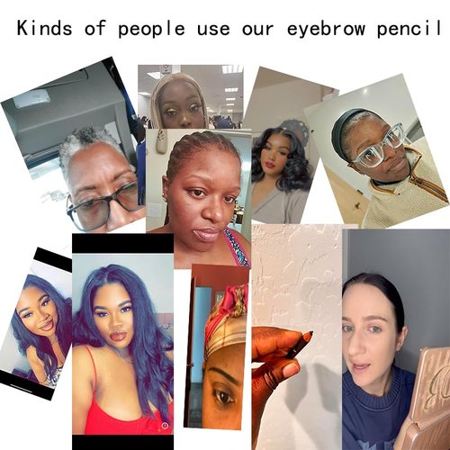 Generic Beauty Eyebrow Pencil and Eyebrow Razor Kit, Waterproof, Long-Lasting, Soft and Smudge-Proof,#003, Brown