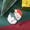 E EMZHOLE 3PCS Christmas Hair Claw Clips Christmas Tree Hair Clamps Jaw Clip for Women Girls Christmas Snowman Hair Claw Clips Santa Claus Non Slip Hair Claw Clips Hair accessories for Women