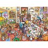 Cobble Hill 1000 Piece Puzzle - DoodleTown: Thanksgiving Togetherness - Sample Poster Included