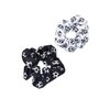 BBTDIN Soccer Ball Print Hair Tie, Football Hair Scrunchies for Cheer Girls, 2 pcs/set Package: 1*Black 1*White