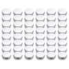 Tosnail 48 Pack 2 oz. Aluminum Round Lip Balm Tin Containers with Screw Thread Lid - Great for Spices, Candies, Tea or Gift Giving