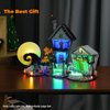 Rorliny LED Lighting Kit Compatible with Lego Tim Burton's The Nightmare Before Christmas, Creative Light for Lego 21351 Set (No Lego Models)