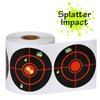 GearOZ Splatter Target Stickers, 3 Inch Reactive Paper Targets, 250 Pcs Adhesive Shooting Targets with Fluorescent Green Impact for BB Gun, Pellet Gun, Airsoft, Rifle Shooting Practice