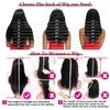 Youngirl Deep Wave Headband Wig Human Hair 12 Inch Curly Headband Wigs for Black Women Human Hair Glueless None Lace Front Wigs Brazilian Virgin Hair Wig Machine Made 150% Density Natural Black Color