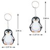 Mirabuy 24 Pack Penguin Keychains Key Rings for Polar Arctic Winter Animals Party Favors, Polar Animals Lovers Gifts Birthday Party Favors