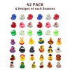 Rubber Ducks for All Holidays, Bulk 42 Pack - Includes 6 of Each Holiday, Christmas Valentines Easter Duckies, Bath Toys for Kids, Gift for Jeep Owners, Jeep Ducking