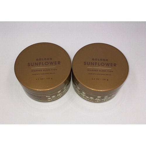2 Golden Sunflower Whipped Glow-tion BATH Body Butter 6.5 Oz
