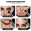 Lilystar 4 in1Makeup Sponge Under Eye Concealer Brush Brightening Eye Small Angled Mushroom Foundation Sponge Blending Concealer Brush Applicator for Face Nose Eyelids Contour Concealer Covers