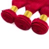 30 32 34 Inch Red Bundles Red Straight Human Hair Bundles Burgundy Bundles Human Hair Burgundy Straight Bundles Grade 8A Brazilian Virgin Human Hair Extensions 100g/Pc