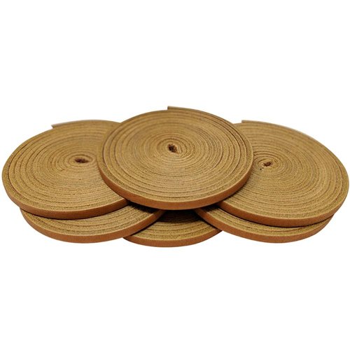 TOFL Softball and Baseball Glove Laces | Mitt Lace Glove Repair Lacing for Catchers Glove | Leather Laces Only Without Lacing Needle| Tan 6