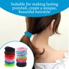 200 Pcs Colorful Ponytail Holders - Hair Ties 2mm in 20 Colors, Elastic Bands for Women, Girls, Medium to Thick and Curly Hair