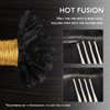 WENNALIFE U Tip Hair Extensions Human Hair, 50g 50s 24 Inch Jet Black Remy Hair Extensions K Tip Hair Extension Real Human Hair Invisible Straight Keratin Hair Extensions