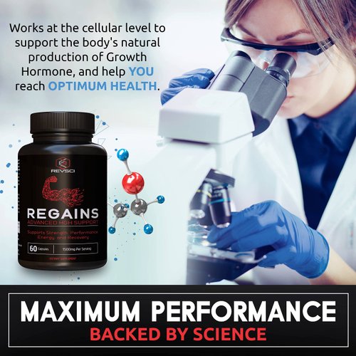 HGH Supplements for Men & Women - Regains Natural Anabolic Muscle Growth Building & Human Growth Hormone for Men, Muscle Builder for Men, Muscle Recovery Post Workout Supplement, 240 Protein Pills