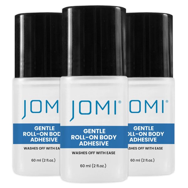 Premium Roll On Body Glue for Skin, Liquid Fashion Tape, Butt Glue for Dancers, Body Glue for Clothes & Fashion, Sweat Resistant Skin Adhesive, Sock Glue, Wig Glue, Residue Free, Made in USA