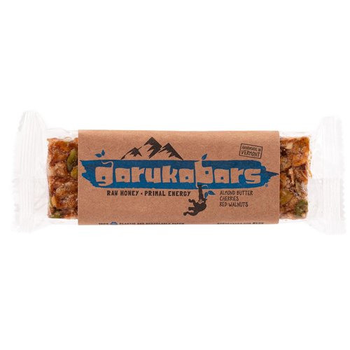Garuka Bars Energy Bar - Handmade with Raw Honey - 100% Recyclable Packaging (Red Walnut Protein, 12 Bars)