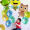 Happy Birthday Metallic Balloons,30 PCS Blue Green Yellow Metallic Printed Balloons Happy Birthday Ballons Party Deco, Ballons Birthday for Child Birthday Party