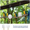 Bird Mirror with Bell - 2Pcs Bird Cage Mirror Bird Cage Toys Acrylic Hanging Ringer Mirror Toy Parakeet Mirror Interactive Bird Toys for Cockatiel Parrot