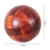 Wooden Brain Teasers Puzzle Handmade Big Wooden Puzzle Magic Ball Toy Intelligence IQ Games 3D Sphere Puzzles for Kids and Adults (Coffee)
