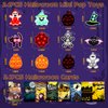Halloween Party Favors for Kids 24 PCS Halloween Pop Fidget its Keychain,Halloween Toys Treats for Kids,Halloween Goodie Bag Stuffers,Halloween Classroom Prizes,Halloween Fidget Toys