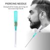 Piercing Needles， 10pcs Ear Nose Piercing Needles IV Catheter Needles for Piercing Sterilised Body (18G-1)