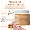 Bare Botanics Coconut Vanilla Body Scrub 24oz | Made in Madison, WI | All Natural Sea Salt Exfoliator w/ Skin Loving Moisturizers | Vegan & Cruelty Free | Gift Ready Packaging w/ a Cute Wooden Spoon