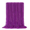 EOBOH 50PCS Mardi Gras Beads, Purple Bead Necklace Party Favors, 33" Necklaces Women Men, Festival Parade Throw Accessories for Halloween Mardi Gras Wedding Birthday Celebrations Decorations