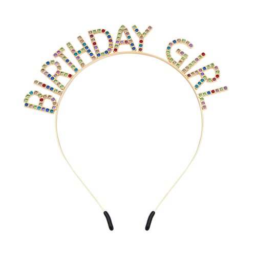Birthday Headbands for Women Birthday Gold Deep Color Tiaras and Crowns for Women Girls Christmas Birthday Party Decorations Happy Birthday Princess Crown Rhinestone Happy Birthday Accessories Crown