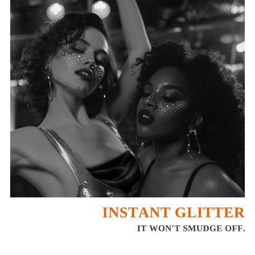 24 PCS Glitter Freckles Face Tattoo Gold Sparkle Makeup Patches Self Adhesive Sparkle Freckles Speckles Patches Waterproof Makeup Patches Party Supplies for Women Girls 24Pcs