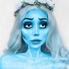 Go Ho Light Blue Face Body Paint Washable(2.37 oz,70 ml),Water Based Cream Pale Blue Face Paint,Blue Body Paint for Halloween Costumes Festivals Cosplay SFX Corpse Bride Sally Makeup