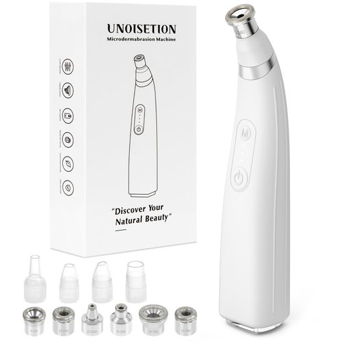 UNOISETION Diamond Microdermabrasion Machine, Portable Dermabrasion Facial Machine for Exfoliation, Blackhead Remover Pore Vacuum for Home Use