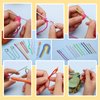 59PCS Yarn Needles Set, Darning Needles Kit, Big Eye Blunt Needles Kit with Bent Tapestry Needle Knitting Needles Plastic Sewing Needles Weaving Needle Threaders Stitch Markers for Crochet Sewing