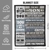 YPURTSD Gifts for Son Son Gifts from Mom Dad Adult Son Gift Ideas Gifts for Adult Grown Son Gifts for Son from Mom Christmas Graduation Gifts for Son Him to My Son Birthday Gifts Son Blanket 50"x60"