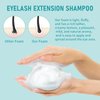 600ml Lash Shampoo Bulk, Eyelash Cleanser for Extensions, Safe Makeup Remover, Non-irritating or Burning Formula Eyelid Foaming Cleanser Best for Professional Salon and Home Use (Unscented)