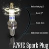 AlveyTech A7RTC Spark Plug - to Replace NGK/Torch Plugs for Honda Coolster TaoTao 4 Wheeler ATV, Quad, Moped Scooter, Go Kart, and Mini/Dirt/Pit Bike with GY6 Engine not Pack