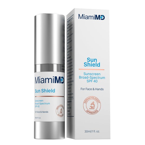 Sun Shield Sunscreen (30ml) Sunscreen Face for Women - Spf 40 Broad Spectrum Face Sunscreen - Sunblock with Vitamin C - Sun Screen with Hydrating and Moisturizing Aloe Vera for All Skin Types