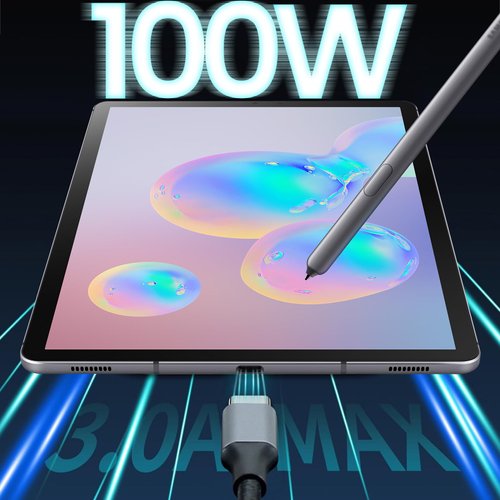 Smays 100w USB C Cable 10ft Long Charging Cable Braided for iPhone 16 15, iPhone 16 Plus, iPhone 16 Pro, iPhone 16 Pro Max