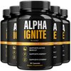 (5 Pack) Alpha Ignite Capsules - Official Alpha Ignite Pills Advanced Formula Support Maximum Strength, Natural AlphaIgnite Supplement for Overall Health & Wellness Reviews, 300 Capsules for 5 Months