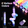 Light Up Glow Sticks Fidget Pop Tubes, 24 Pack Glow in The Dark Party Supplies Toddler Sensory Toys, Glow Stick Thanksgiving Christmas Party Favors Party Pack Gifts for Kids